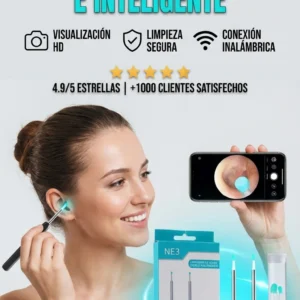 Kit Limpiador de Oidos con Cámara Integrada